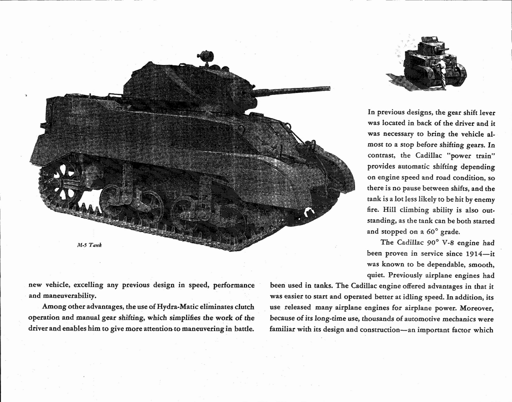 1943 Cadillac From Peace To War Booklet Page 43